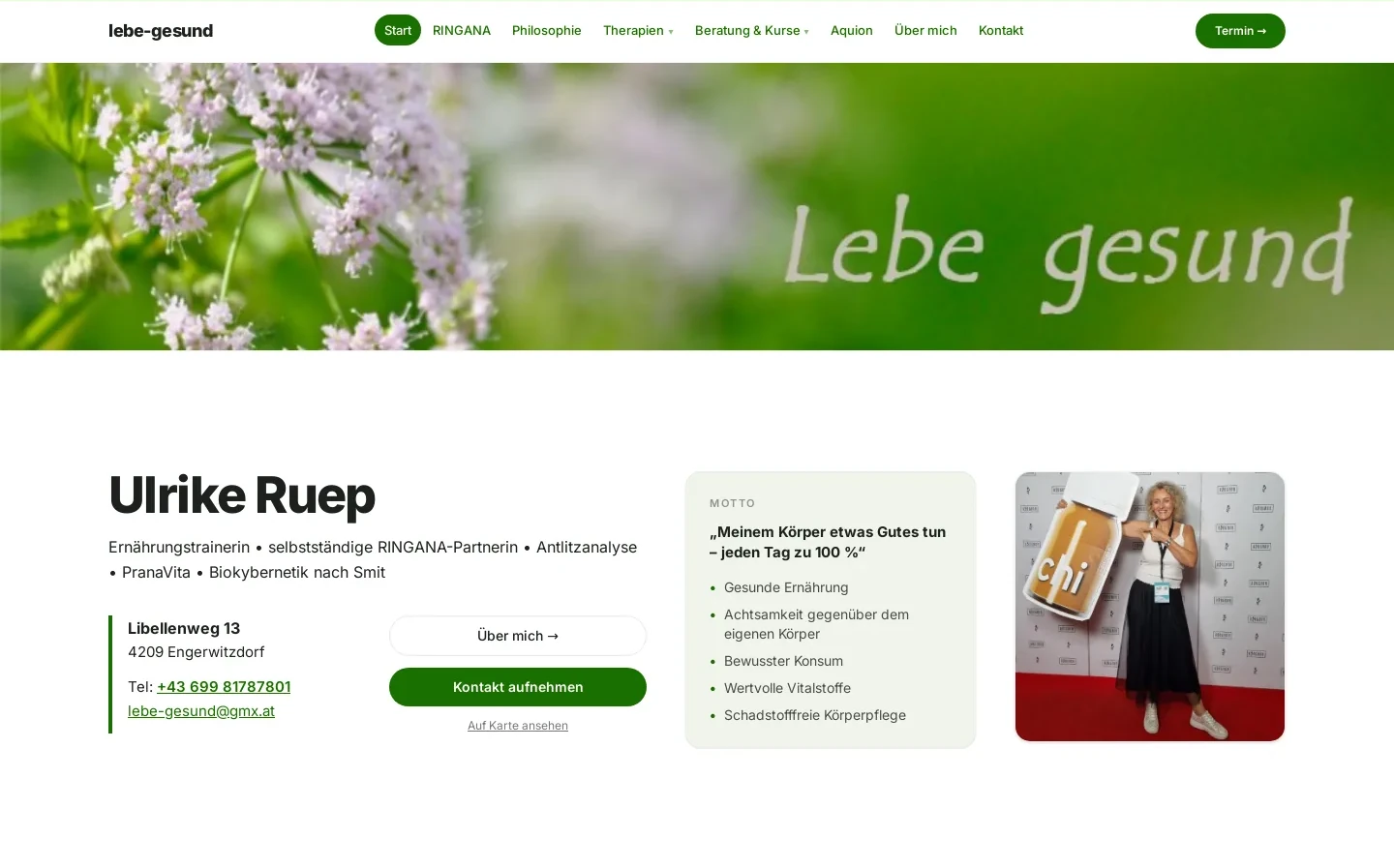 lebe-gesund.at – Website